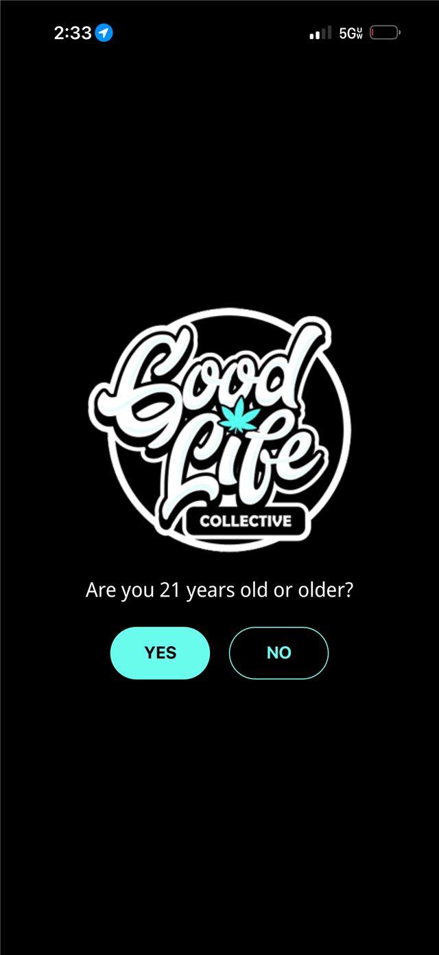 Good Life Collective mobile app landing screen